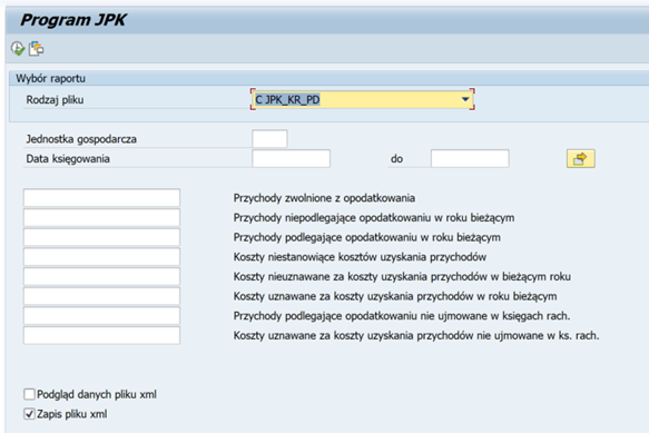 aplikacja do JPK CIT od Uptime ERP